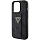 Чехол CG Mobile Guess Grip Stand PU 4G Triangle Diamond Metal Logo для iPhone 15 Pro Max чёрный