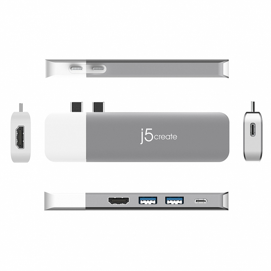Мульти Хаб j5create ULTRADRIVE Kit USB-C Dual-Display Modular Dock (JCD387)