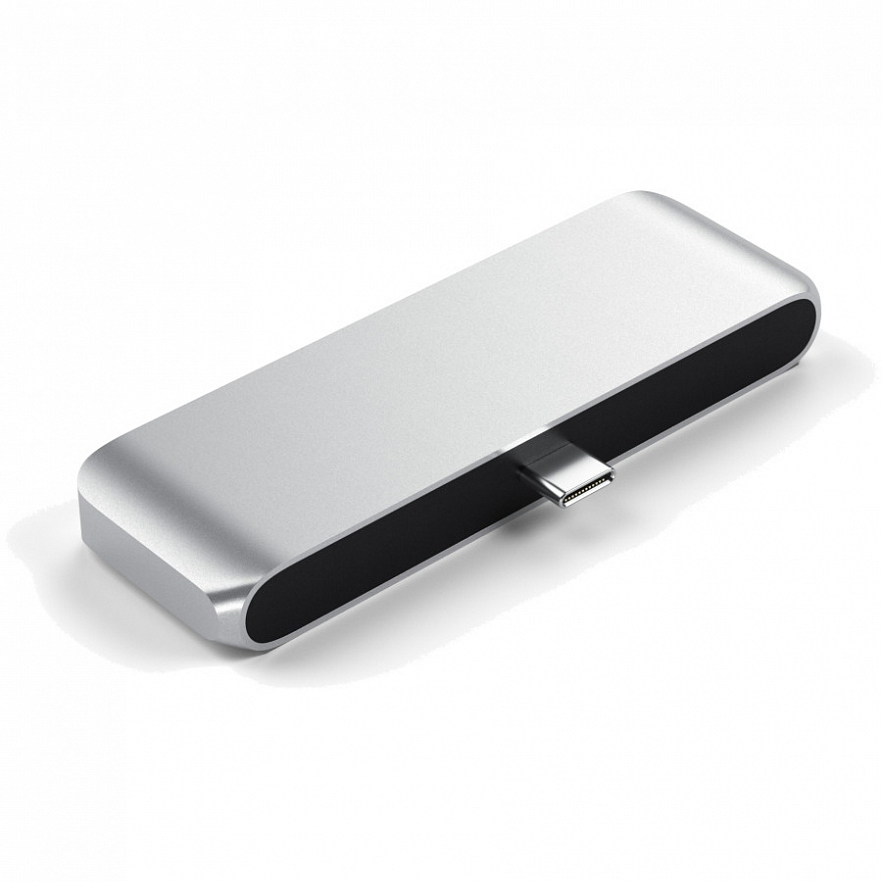 USB-хаб Satechi Aluminum Type-C Mobile Pro Hub серебристый (ST-TCMPHS)
