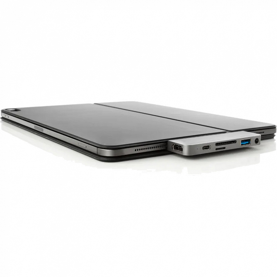 USB-хаб HyperDrive 6-in-1 USB-C Hub для iPad Pro серый космос (HD319-GRAY) без переходника