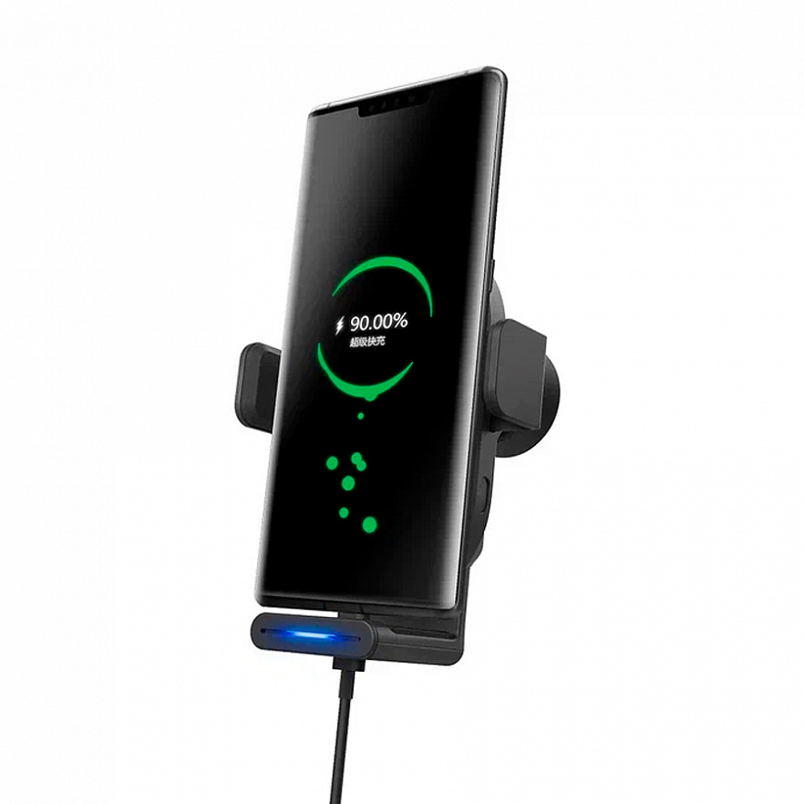 Держатель автомобильный DDPAI Wireless Car Charger 15 Вт с электроприводом и с функцией беcпроводной зарядки чёрный