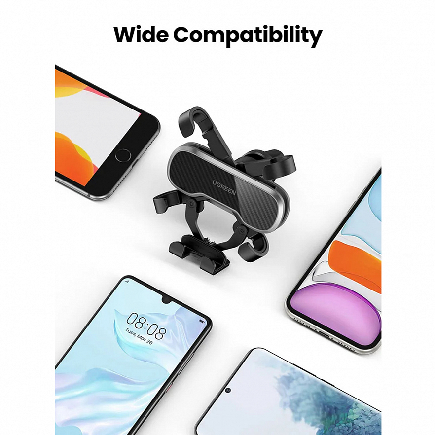 Автомобильный держатель Ugreen LP228 Gravity Phone Holder for Car (80539)