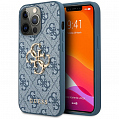 Чехол Guess PU 4G Big Metal Logo Hard для iPhone 13 Pro Max синий (GUHCP13X4GMGBL)