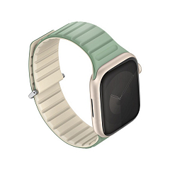 Ремешок Uniq для Apple Watch 41/40/38 REVIX EVO мятный - бежевый