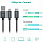Кабель RAVpower USB-C to USB / USB-C 60W (1,8 метра) чёрный (RP-TPC006)