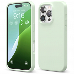 Чехол Elago Premium Silicone для iPhone 16 Pro Max нежная мята (Soft Mint)
