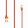Кабель Le Cord Nylon Lightning MFI (1.2 метра) Aquarells Orange (Оранжевый)