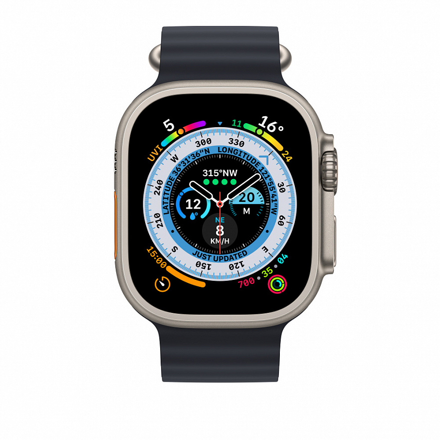 Ремешок для Apple Watch Ultra 49mm Midnight Ocean Band «Тёмная ночь»