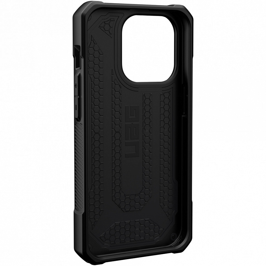 Чехол Uag Monarch для iPhone 14 Pro чёрный карбон (Carbon Fiber)