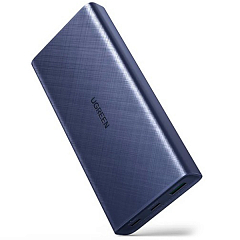 Внешний аккумулятор Ugreen PB165 Fast Charging Power Bank Dual Type-C / USB-A 45W 20000 мАч синий (80304)