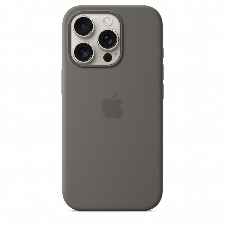 Чехол Apple MagSafe Silicone Case для iPhone 16 Pro Каменно-серый (Stone Gray)