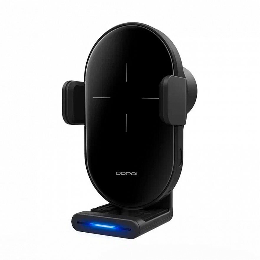 Держатель автомобильный DDPAI Wireless Car Charger 15 Вт с электроприводом и с функцией беcпроводной зарядки чёрный