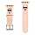 Ремешок Lagerfeld Silicone Karl and Choupette heads Pink для Apple Watch 41/40/38 мм розовый