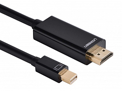 Кабель UGREEN MD101 (20848) 4K MiniDisplayPort - HDMI Cable (1.5 метра) чёрный