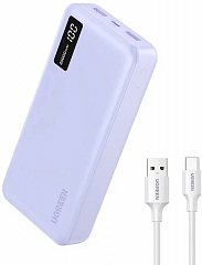 Внешний аккумулятор UGREEN PB312 (65590B) 20W - 20000mAh фиолетовый