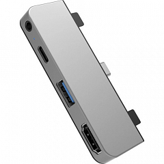 USB-хаб HyperDrive 4-in-1 USB-C Hub для iPad Pro (2020) серебристый (Space Silver)