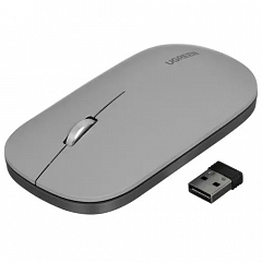 Беспроводная компьютерная мышь UGREEN MU001 (90373) Portable Wireless Mouse светло-серая
