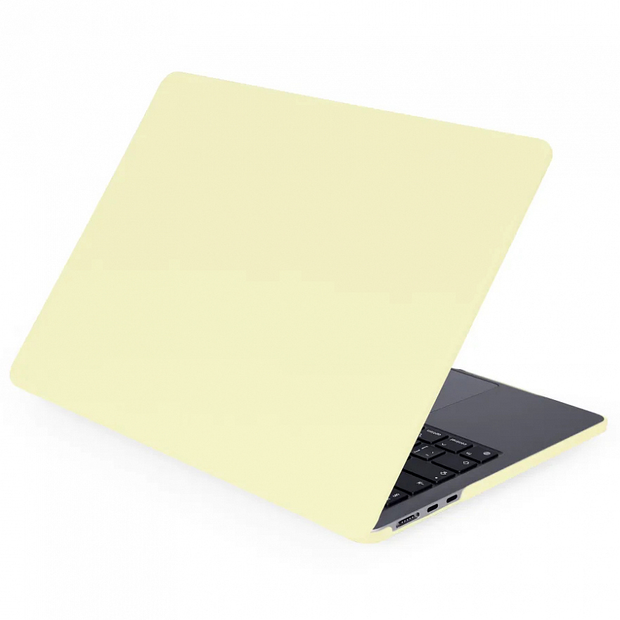 Чехол-накладка Crystal Case для Macbook Air 13 (M2/M3) 2022/2024 матовый лимонный