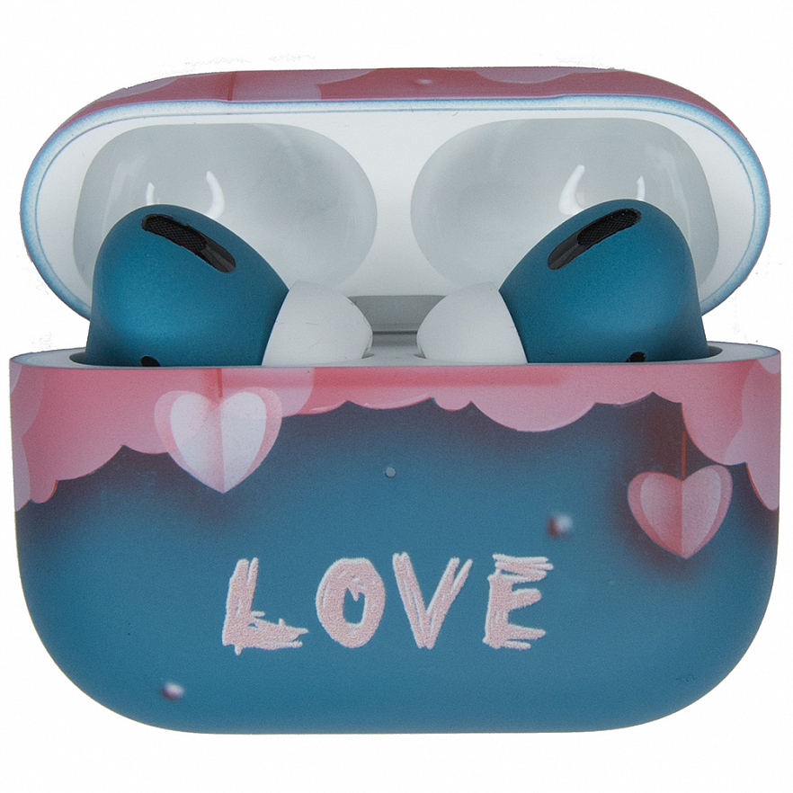 Беспроводные наушники Apple AirPods Pro Custom Edition Love сине-розовые матовые