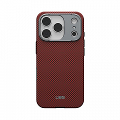 Чехол Uag Fibr Armr Kevlar для iPhone 18/17 Pro 6.3" с MagSafe оранжевый/угольный
