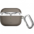 Чехол Uniq Glase для AirPods Pro 2 (2022) серый (Smoke Grey) 