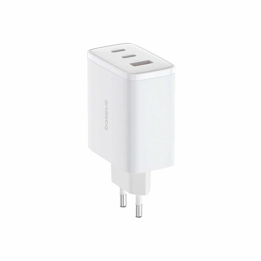 Сетевое зарядное устройство Baseus Cube Pro 3 Ports Fast Charger USB + 2 x USB-C 65W белое (P10152301213-00)