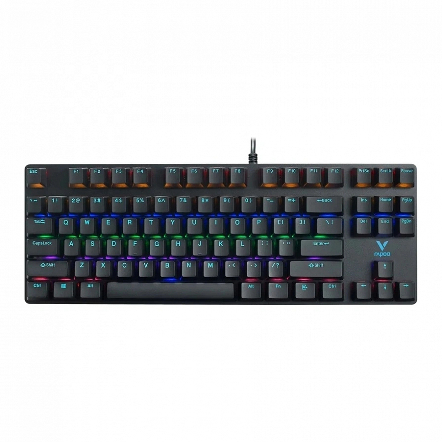 Проводная игровая механическая клавиатура RAPOO V500Pro-87 черная
