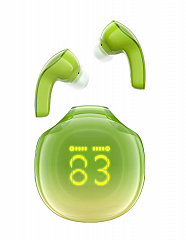 Беспроводные наушники ACEFAST T9 Crystal color (Air) bluetooth earbuds зеленое авокадо