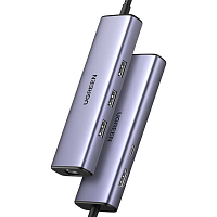 Мульти Хаб Ugreen CM512 3 x USB / Ethernet / HDMI / USB Type-C (15598)