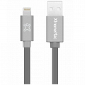 Кабель XtremeMac Lightning to USB Flat LED Cable (1,2 метра) серый космос (XCL-FLD-13) 