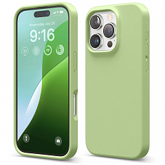 Чехол Elago Premium Silicone для iPhone 16 Pro Max пастельный зелёный (Pastel Green)