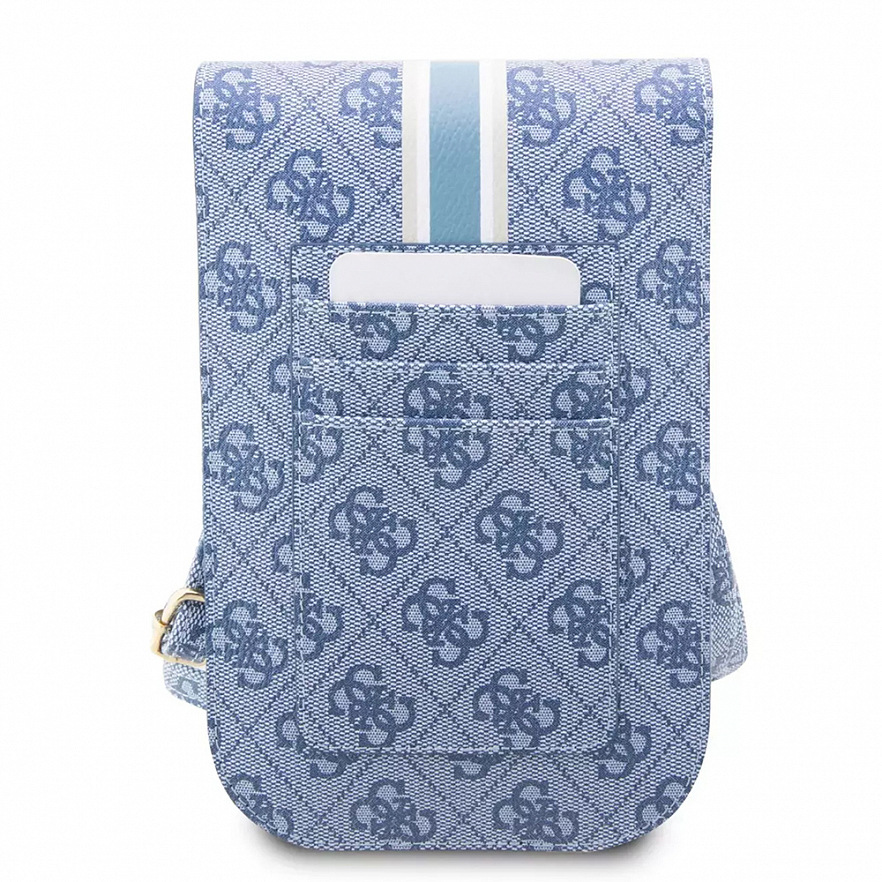 Сумка Guess 4G Printed Stripes для смартфонов голубая (GUWBP4RPSB)
