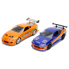 Набор машинок Форсаж (1:32) Legacy Series Nissan Silvia S15 & Toyota Supra