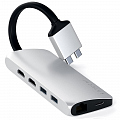 Мульти хаб Satechi Type-C Dual Multimedia Adapter серебристый (ST-TCDMMAS)