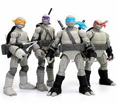 Фигурки TLS BST AXN TMNT IDW Comics (Black & White) 30 см 