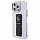 Чехол CG Mobile Guess Grip Stand Clear Case 4G Logo для iPhone 15 Pro Max прозрачный / чёрный