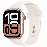 Умные часы Apple Watch Series 10 42 мм, GPS, алюминий розовое золото, спортивный ремешок светло-розовый S/M