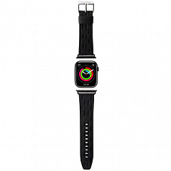 Ремешок CG Mobile Lagerfeld PU Saffiano Monogram для Apple Watch 42/44/45 мм чёрный