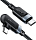 Кабель угловой ACEFAST C5-03 USB-C to USB-C 100W PD aluminum alloy cable серый