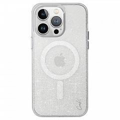Чехол Uniq COEHL Lumino Sparkling Silver (MagSafe) для iPhone 15 Pro Сверкающее серебро