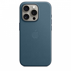 Чехол Apple FineWoven Case для iPhone 15 Pro Тихоокеанский голубой (Pacific Blue)