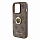 Чехол CG Mobile Guess PU 4G + Ring Hard для iPhone 15 Pro коричневый