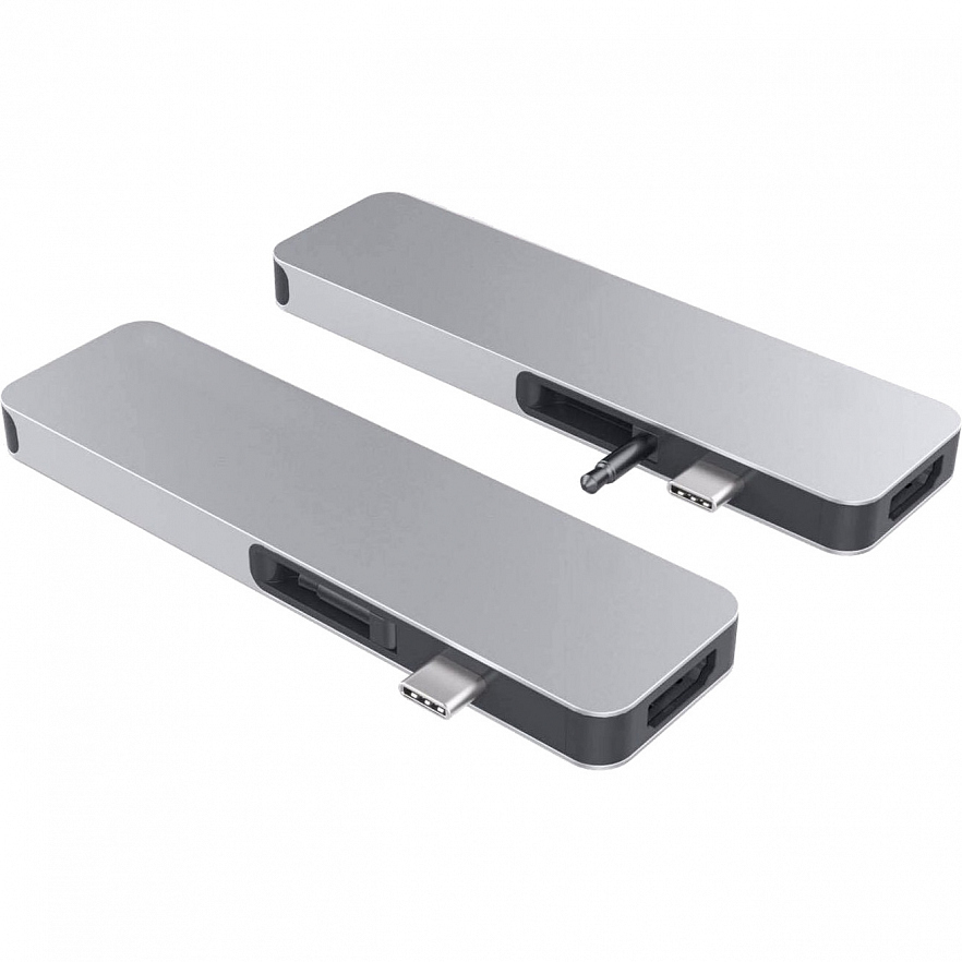 Хаб HyperDrive SOLO 7-in-1 USB-C Hub для MacBook серебристый (GN21D-SILVER)
