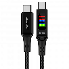 Кабель Acefast C7-03 USB-C to USB-C Charging Data Cable (1,2 метра) чёрный (AF-C7-03-BK)