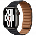 Ремешок EcoLeather Link для Apple Watch 42/44/45 мм чёрный (Midnight)