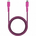 Кабель EnergEA FibraTough Type-C — Lightning MFI (1,5 метра) розовый