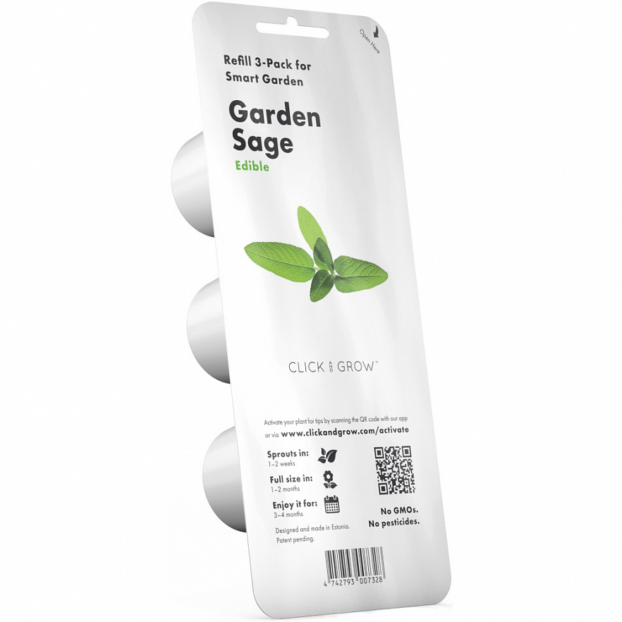 Набор картриджей для умного сада Click and Grow Refill 3-Pack Шалфей (Garden Sage)