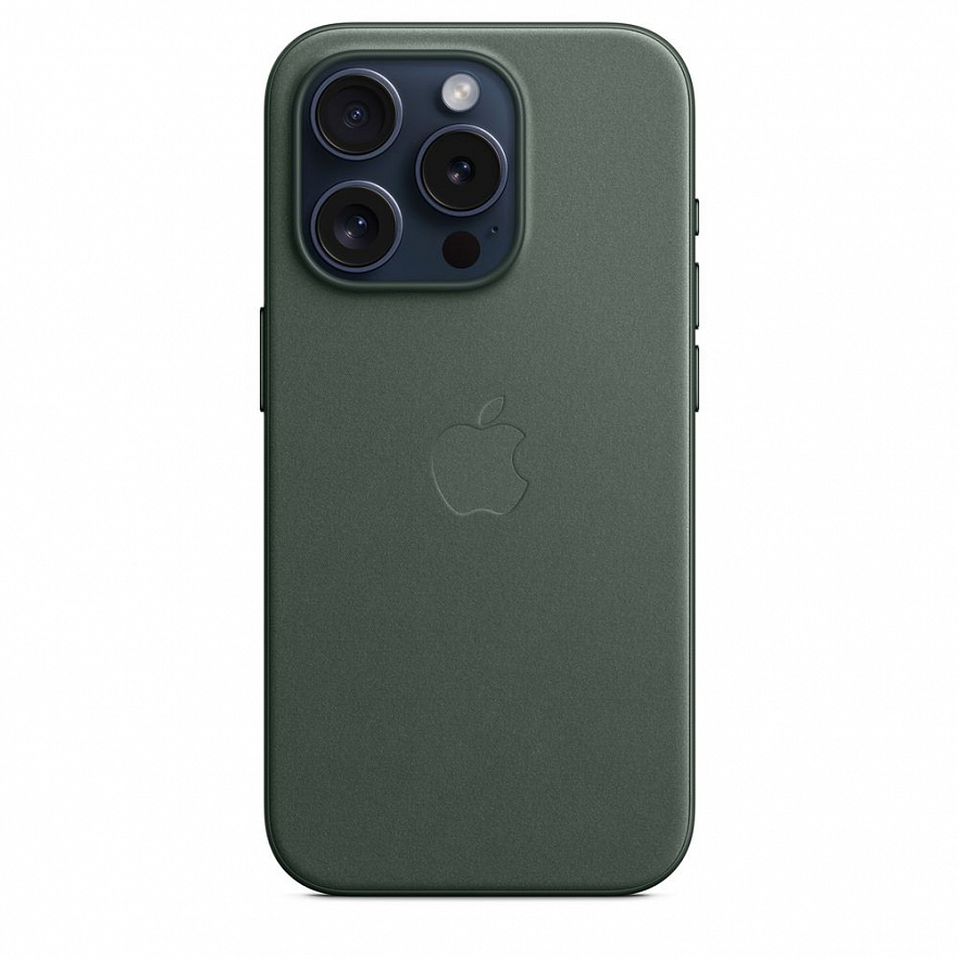 Чехол Apple FineWoven Case для iPhone 15 Pro Хвойный (Evergreen)