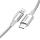 Кабель Ugreen US304 (2 метра) Lightning to USB-C Cable Aluminum Shell Braided с поддержкой PD серебристый