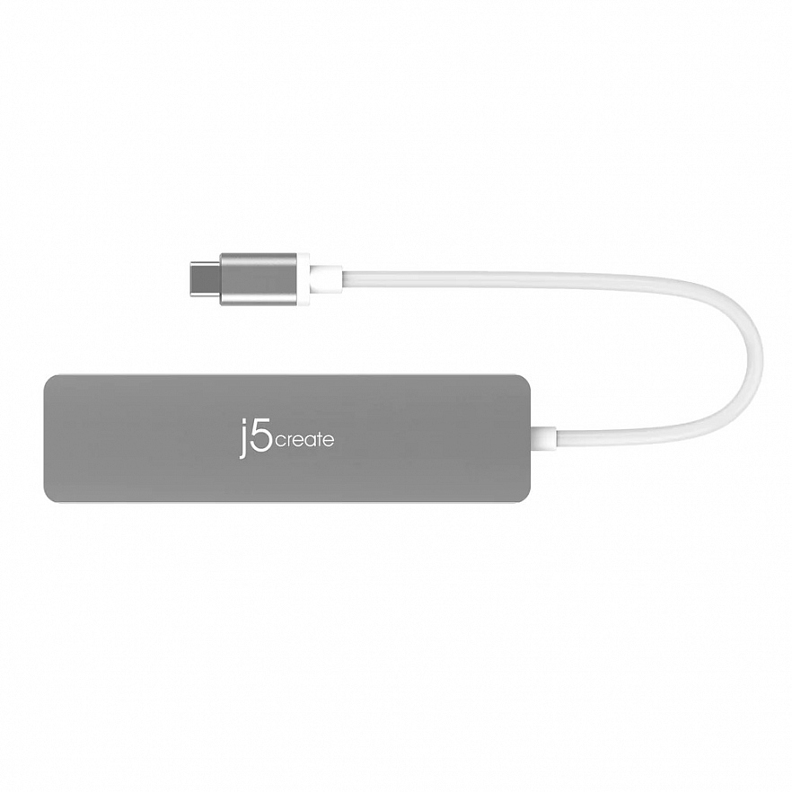 Мульти-хаб j5create USB-C® to 4K HDMI™ Multi-Port Hub (USB-C/2xUSB-A/4K HDMI/SD/microSD) серый космос (JCD353)